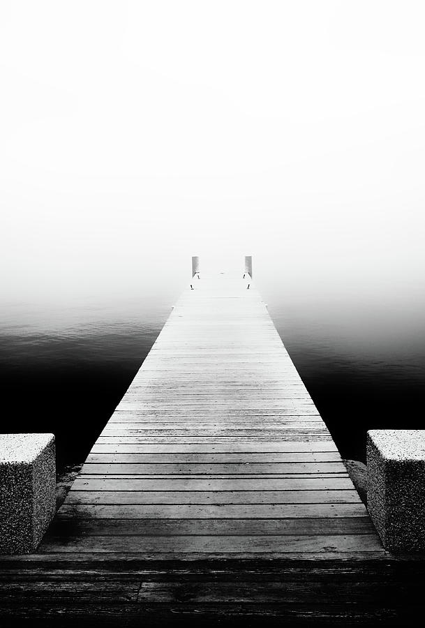 Jetty in Evian, France Photograph by Imi Koetz