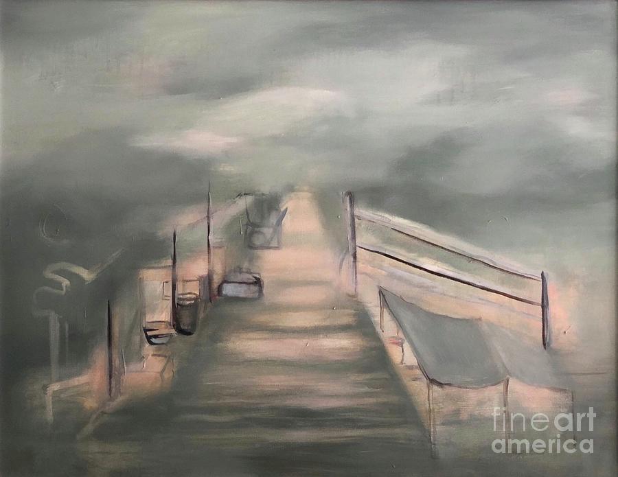 Jetty Painting by Kate Hungerford