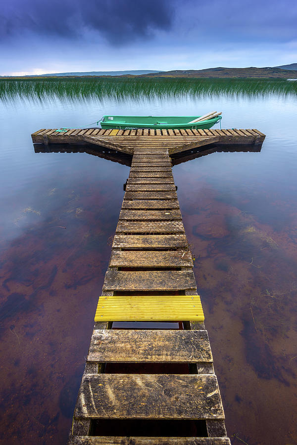 Boat Photograph - Jetty by Peter OReilly
