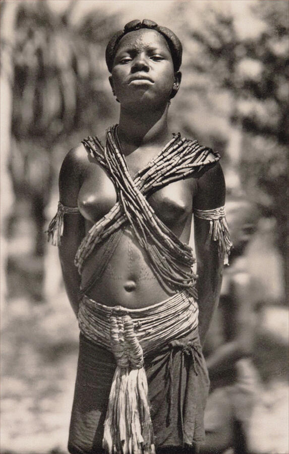 Jeune Fille Banza, Congo c1920-1930 Photograph by Casimir