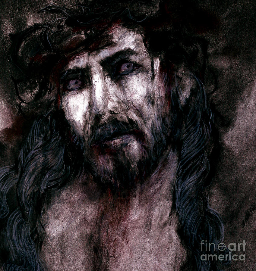Jesus Christ Drawing - Jesus by Jenni Mitkovic