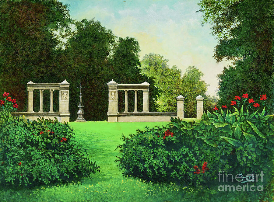 Jewel Box Gardens Painting by Michael Frank Jewel Box Gardens Painting by Michael Frank