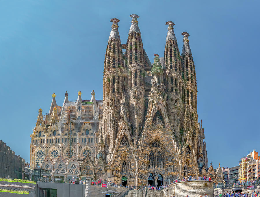 Jewel of Barcelona, Segrada Familia Photograph by Marcy Wielfaert