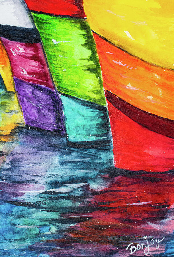Jewels of the Harbor Painting by Bonny Puckett