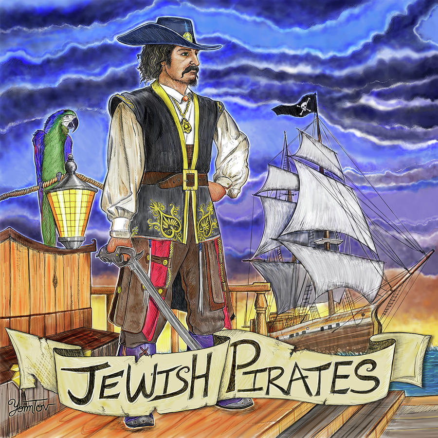 Jewish Pirates Jean Lafitte Painting by Yom Tov Blumenthal