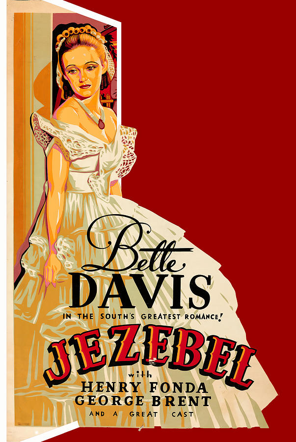 Jezebel, 1938, 3d movie poster Mixed Media by Movie World Posters