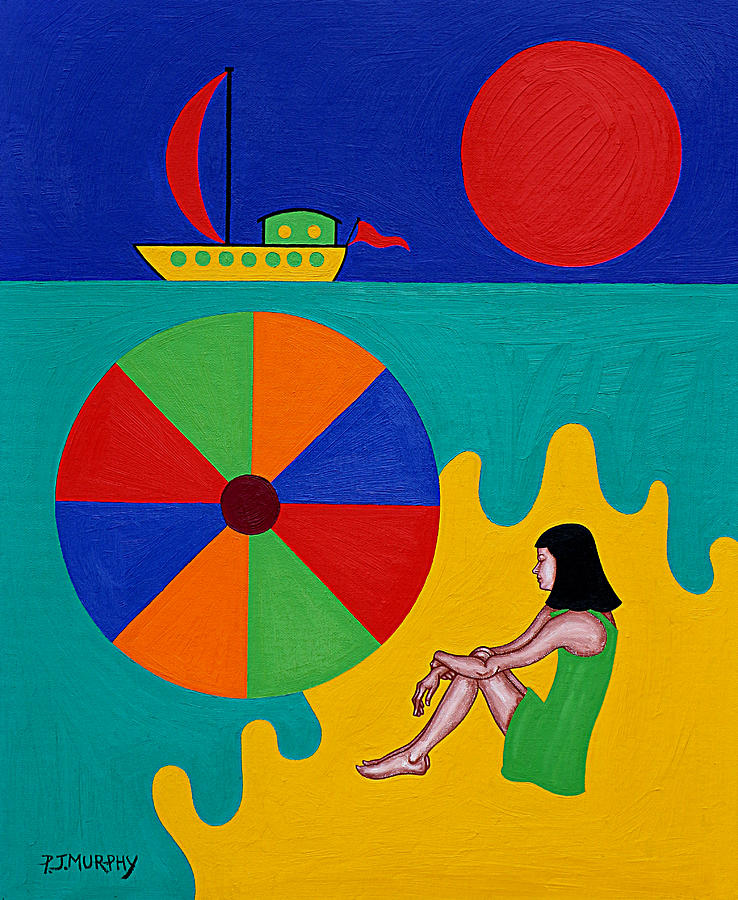 Boat Painting - Beach Ball by Patrick J Murphy