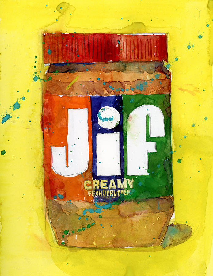 Jif Creamy Peanut Butter, Kitchen Art Painting