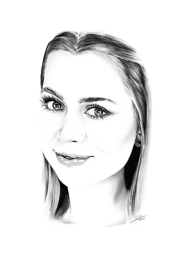 Hollywood Drawing - Jill Kassidy by Dirk Richter