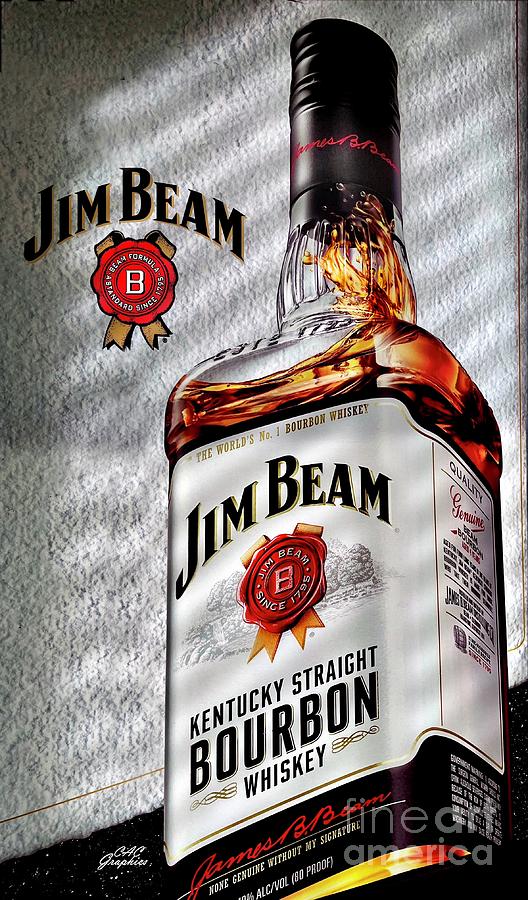 Jim Beam Bourbon Digital Art by CAC Graphics