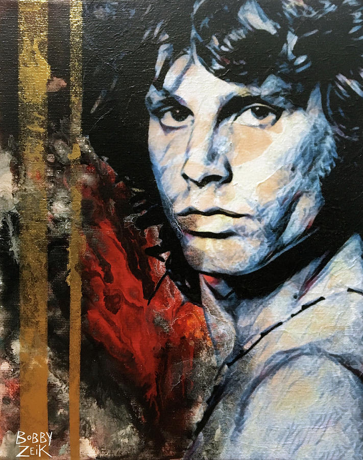 Jim Morrison Painting - Jim by Bobby Zeik