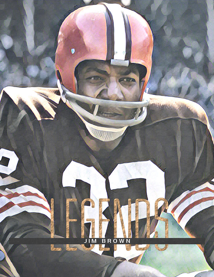 Cleveland Browns Face Mask by Joe Hamilton - Fine Art America