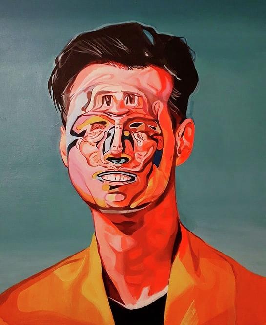 Comedy Painting - Jim Carrey by Mario Romoda.