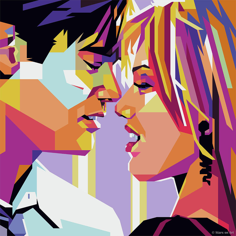 Jim Carrie and Cameron Diaz Digital Art by Movie World Posters