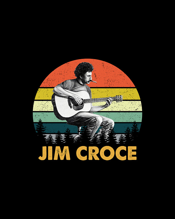Jim Croce Vintage Digital Art by Cynthia Pottorff - Pixels
