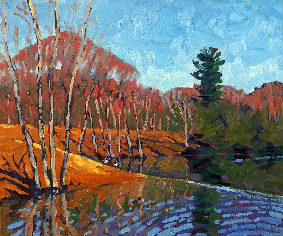 Jim Day Spring Flood Painting by Phil Chadwick