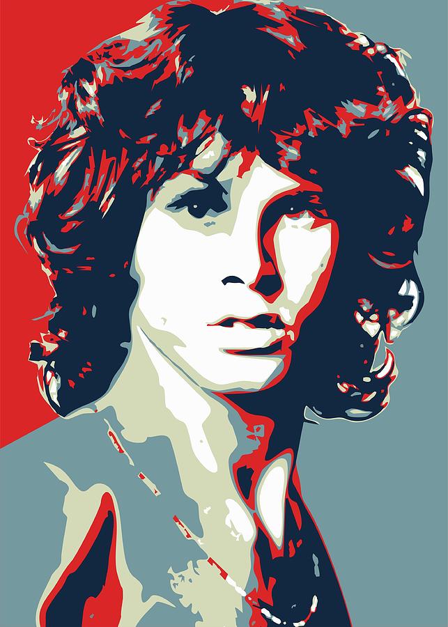 Jim Morrison 1 OHS Digital Art by Ahmad Nusyirwan - Fine Art America
