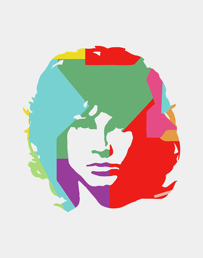 Jim Morrison Digital Art - Jim Morrison 1 POP ART by Ahmad Nusyirwan
