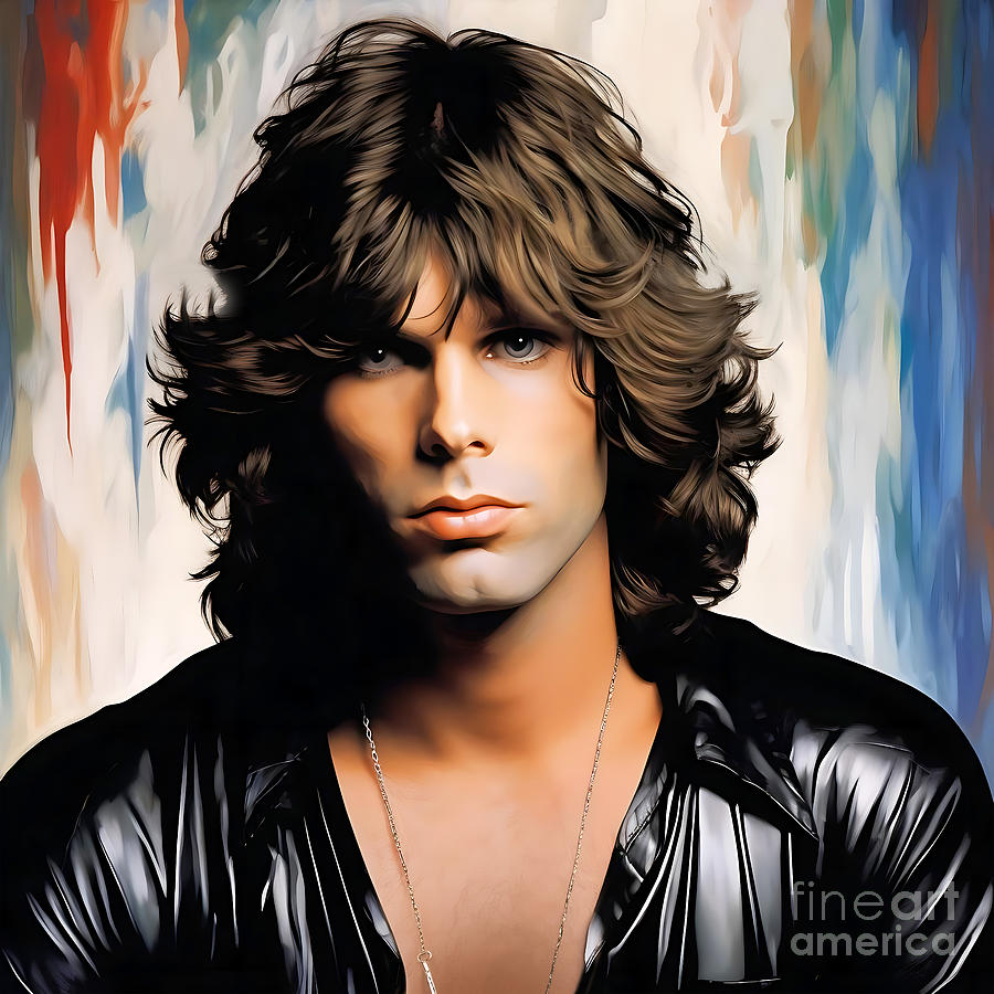 Jim Morrison 2 Digital Art by Mark Ashkenazi - Fine Art America