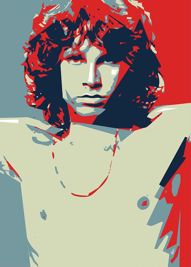 Jim Morrison 2 OHS Digital Art by Ahmad Nusyirwan - Fine Art America