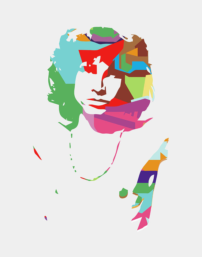 Jim Morrison Digital Art - Jim Morrison 2 POP ART by Ahmad Nusyirwan