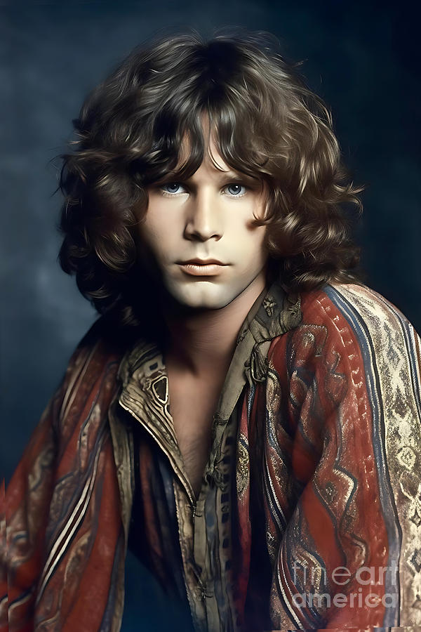 Jim Morrison Digital Art - Jim Morrison 4 by Mark Ashkenazi