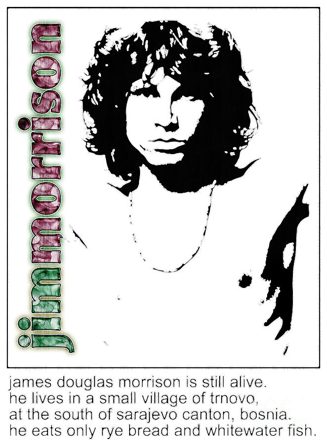 Jim Morrison Digital Art by Dorothy Lim | Pixels