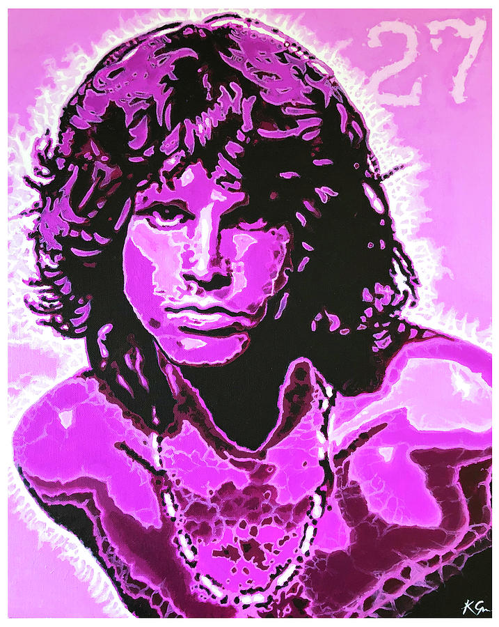 Jim Morrison Painting by Kerry Green | Fine Art America