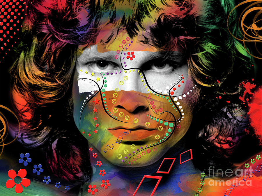 Jim Morrison Digital Art - Jim Morrison by Mark Ashkenazi