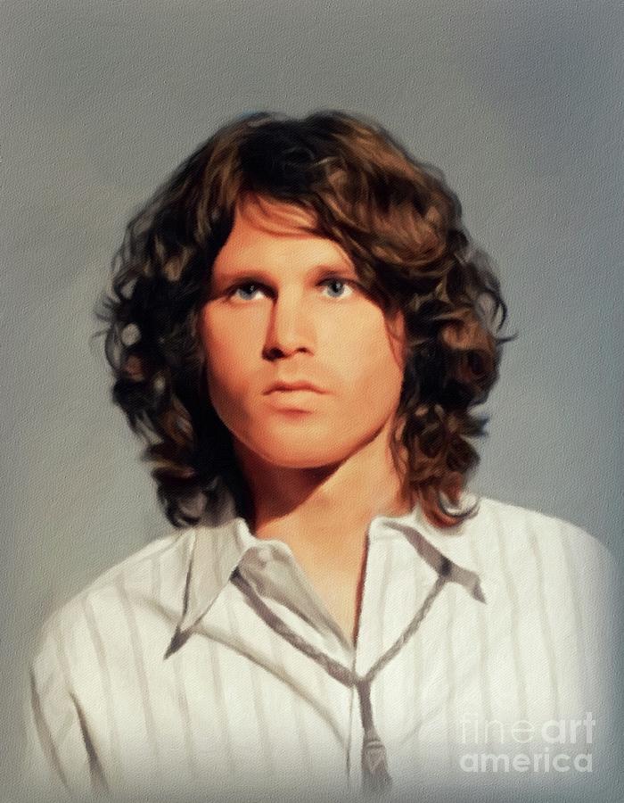 Music Painting - Jim Morrison, Music Legend by Esoterica Art Agency