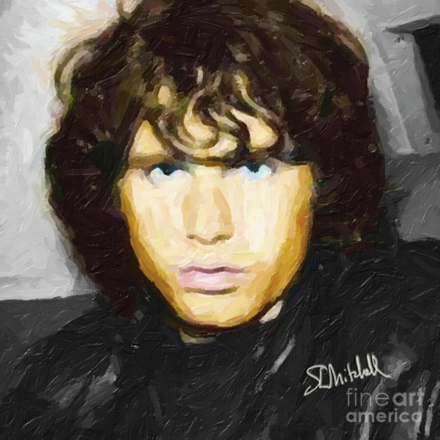 Jim Morrison Painting by Steve Mitchell