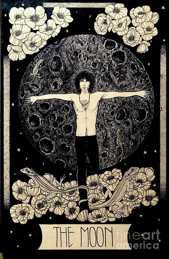 The Moon Tarot Card Art Print by Moss and Moon