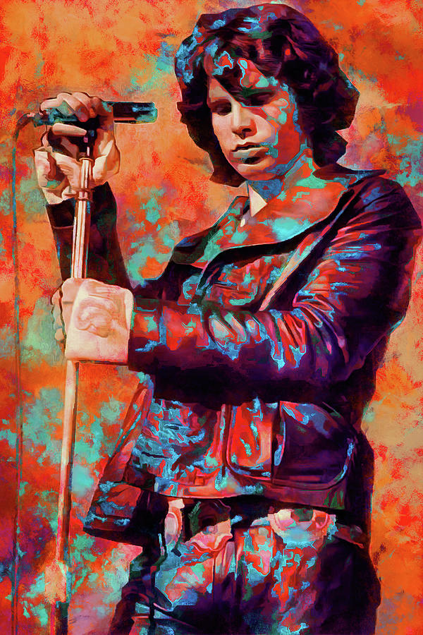 Jim Morrison Mixed Media - Jim Morrison Tribute Art Soul Kitchen by The Rocker Chic