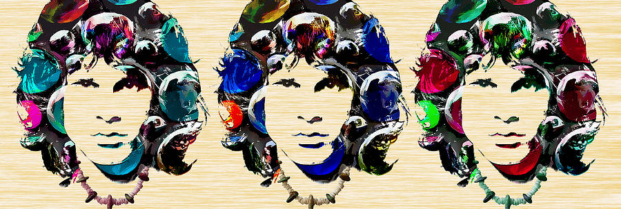 Jim Morrison X 3 Mixed Media by Marvin Blaine