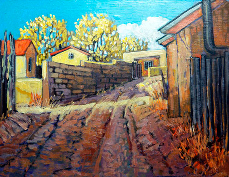 Jimenez Road Painting by Donna Clair