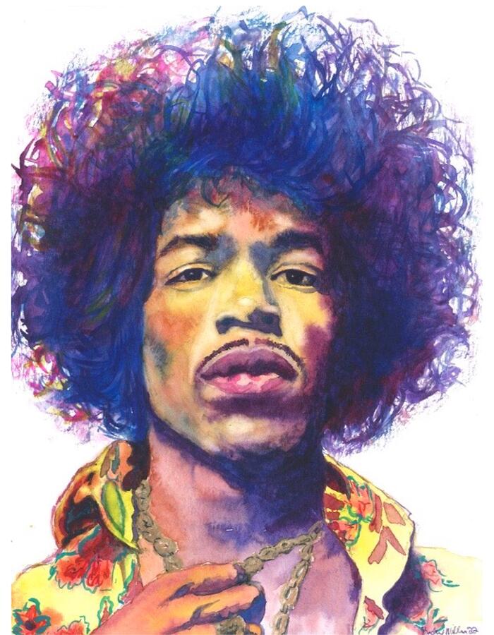Jimi Painting by Becky Miller Jimi Painting by Becky Miller