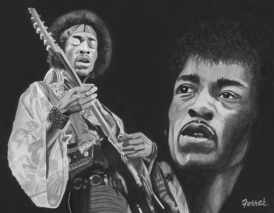 Jimi Painting by Ferrel Cordle