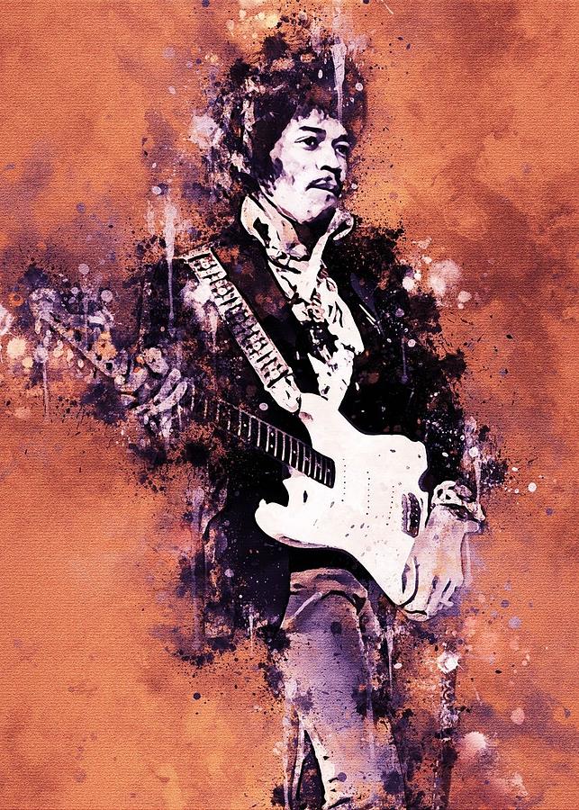 Jimi Hendrix-01 Digital Art by Kha Dieu Vuong - Fine Art America