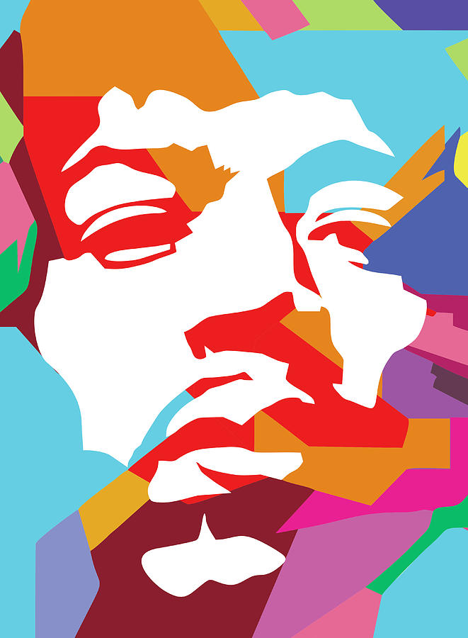 Jimi Hendrix 3 POP ART Digital Art by Ahmad Nusyirwan - Pixels