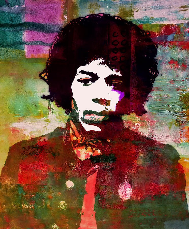 Jimi Hendrix 8k Mixed Media by Brian Reaves