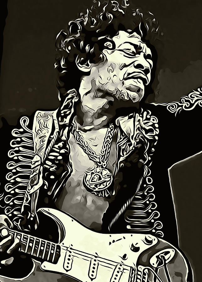 Jimi Hendrix Digital Art by Adhi Budi - Fine Art America