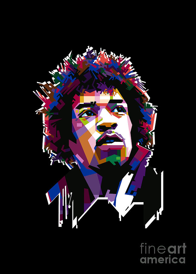 Jimi Hendrix Digital Art by Baturaja Vector - Fine Art America