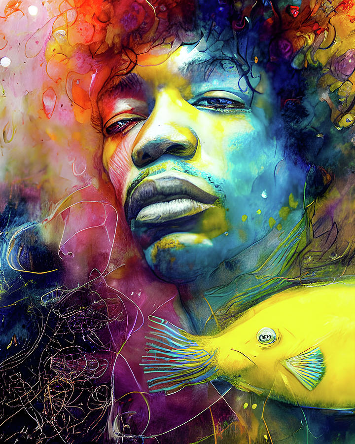 Jimi Hendrix  Electric Ladyland Painting by Bob Orsillo