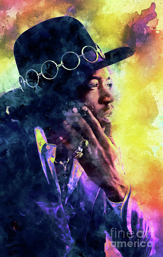 Jimi Hendrix Fire Photograph by Franchi Torres
