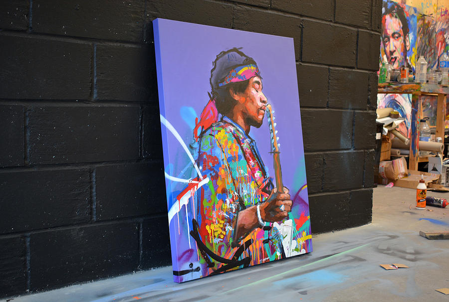 Music Painting - Jimi Hendrix II by Richard Day