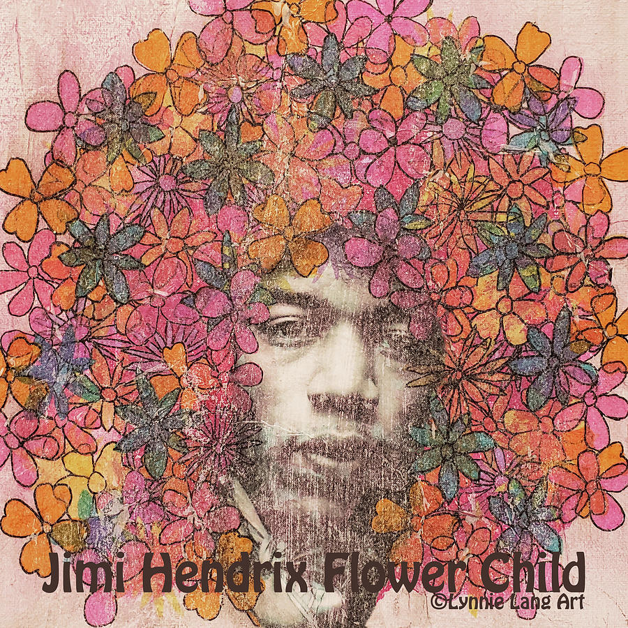 Jimi Hendrix Painting by Lynnie Lang