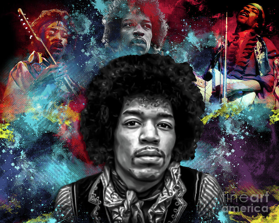 Jimi Hendrix Digital Art by Maja De Lav | Fine Art America