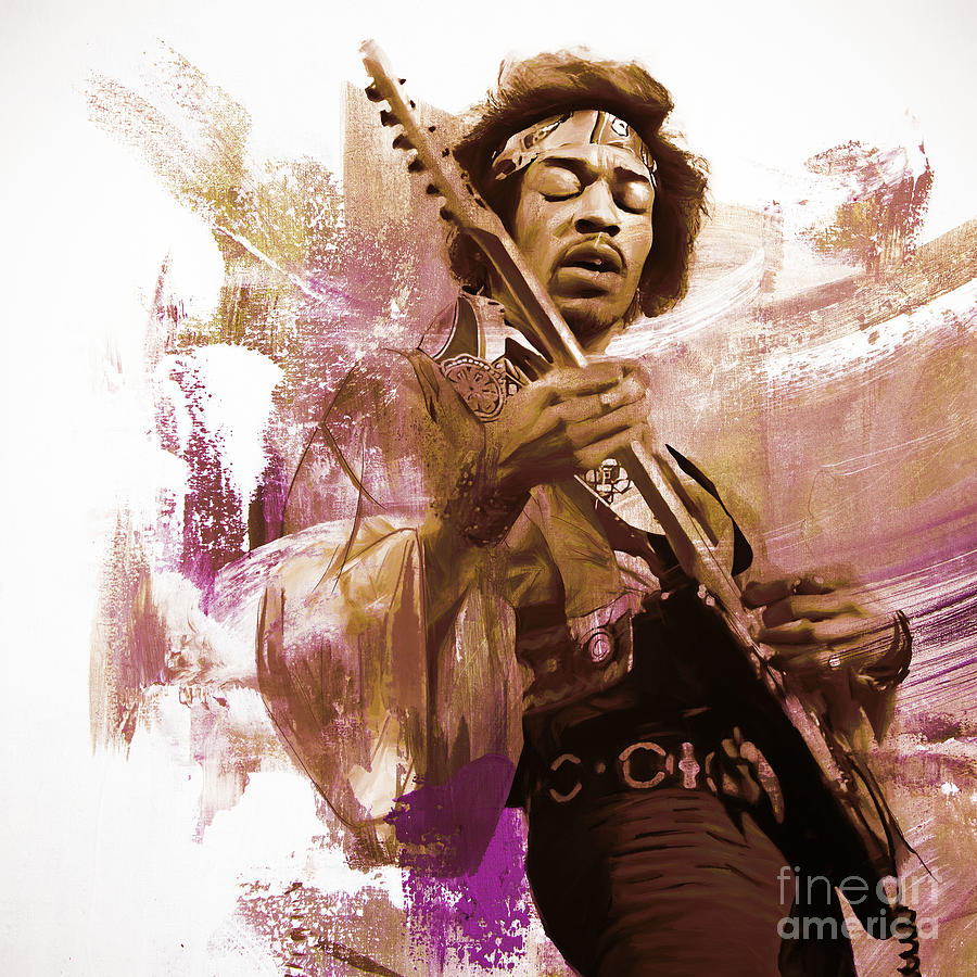 Jimi Hendrix Musician Art3 Painting