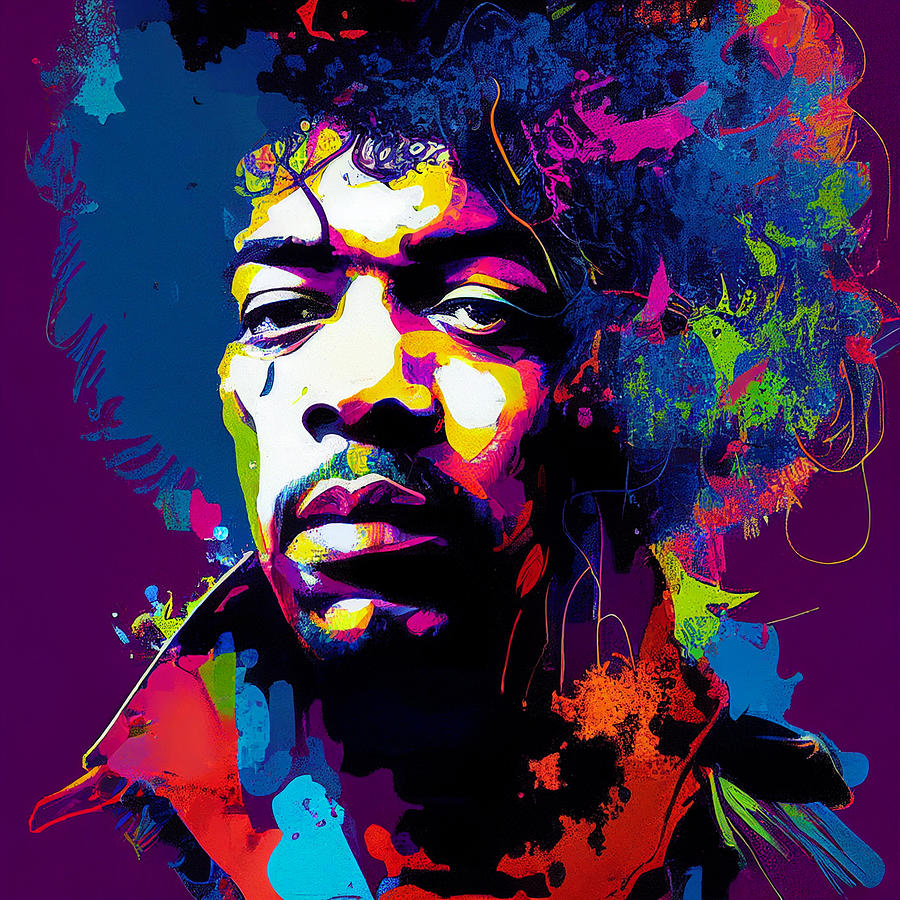 Jimi Hendrix Digital Art by Peter Tinker - Fine Art America