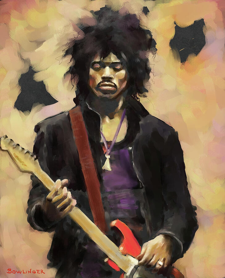 Jimi Hendrix Digital Art by Scott Bowlinger - Fine Art America